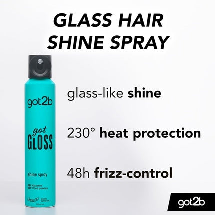 got2b gotGLOSS Hair Spray Finish for Glossy and Glass-like Hair 200ml