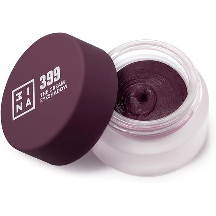 3INA Makeup The Cream Eyeshadow 399 Burgundy 24H Longwearing Waterproof Fast Drying Formula Creamy Texture Highly Pigmented Matte and Shimmer Finish