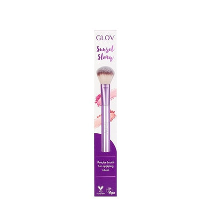 GLOV Sunset Story Blush Brush with Synthetic Vegan Bristles - Cruelty Free