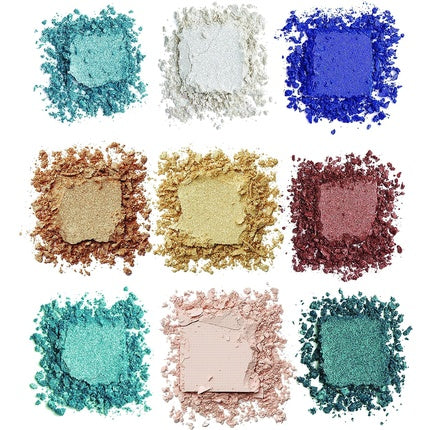 I Heart Revolution Glitter Eye Shadow Palette Starry Eyed 9 Shades 13.5g