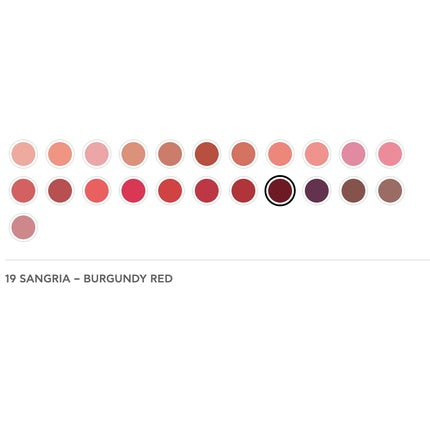 Radiant Professional Advanced Care Lipstick Ultra Nourishing Matte Lipstick With Vitamin E 19 Sangria Burgundy Red