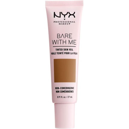 NYX Professional Makeup Bare With Me Tinted Skin Veil BB Cream Hydrating Aloe and Cucumber Extract Light Coverage Cinnamon Mahogany 07