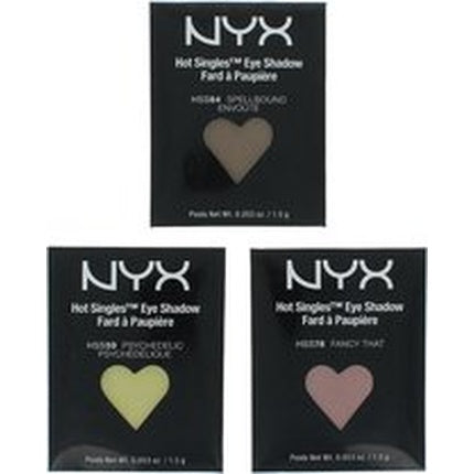 Nyx Hot Singles Refill Set B Eyeshadow Set Of 3