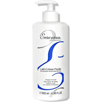 Embryolisse Lait-Crème Fluid Multi-Function Nourishing Moisturizer Facial Make-Up Remover Quickly Absorbed Face & Body Lotion Perfect in Hot Climates 500ml