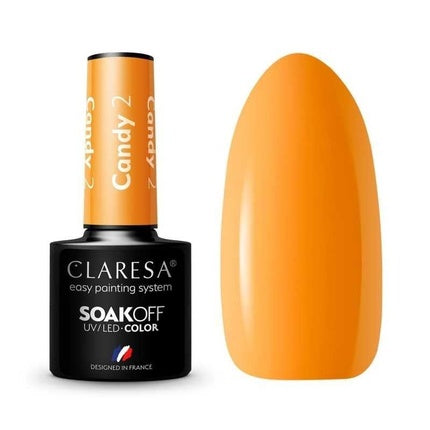 Claresa Soak Off Uv/Led Hybrid Nail Polish 2 Candy 5g