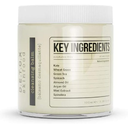 Detox Skinfood Cleansing Balm Natural Facial Cleanser Makeup Remover 100ml
