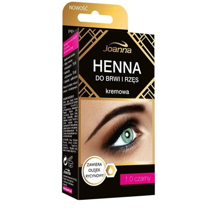 Joanna Eyebrow And Eyelash Cream Henna 1.0 Black 15ml
