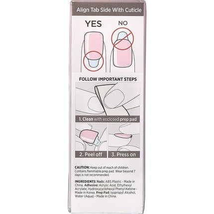 KISS imPRESS Color Gel Nail Kit Pick Me Pink with PureFit Technology - Includes Prep Pad Mini File Cuticle Stick and 30 Fake Nails