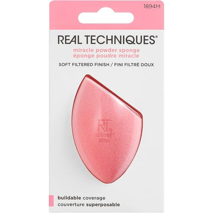 Real Techniques Miracle Powder Sponge with New Foam Technology for Even Powder Application
