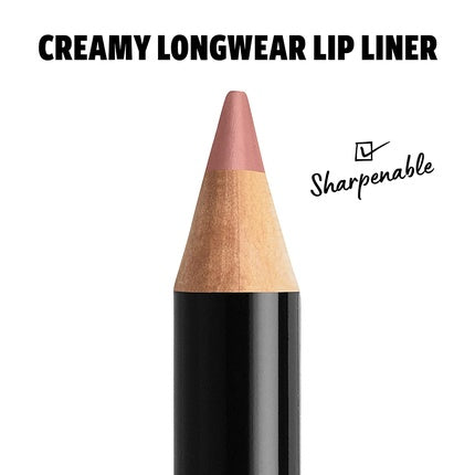 NYX Professional Makeup Slim Lip Pencil Long-Lasting Creamy Lip Liner Nude Pink