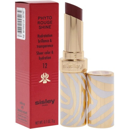 Sisley Phyto Rouge Shine Hydrating Glossy No. 12 Sheer Cocoa 3g Lipstick
