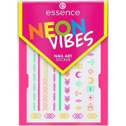 Essence Neon Vibes Nail Art Sticker Multi-color 49 pcs
