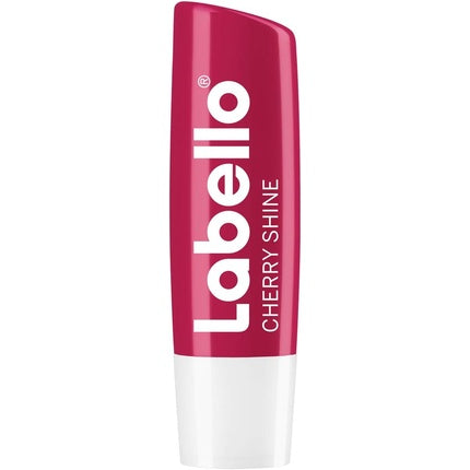 Labello Cherry Shine Lip Balm with Soft Red Shine and Shimmer Pigments and Cherry Flavors