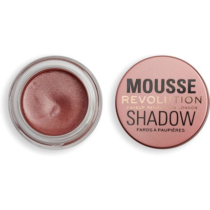 Revolution Beauty London Mousse Shadow Creamy Colour for Cheeks and Eyes Whipped Lightweight Formula Cream-to-Powder Amber Bronze 4g