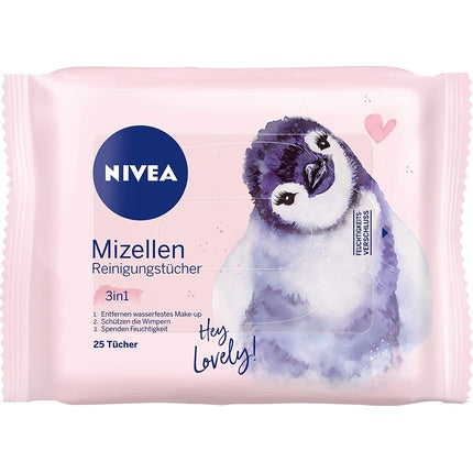 Nivea 3 in 1 Micellar Cleansing Wipes Gentle and Make-Up Wipes Moisturize and Protection