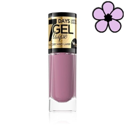 Eveline Gel Laque 7 Days Nail Polish 8ml No.42 - Vegan and Fast Drying, No UV/LED Lamp