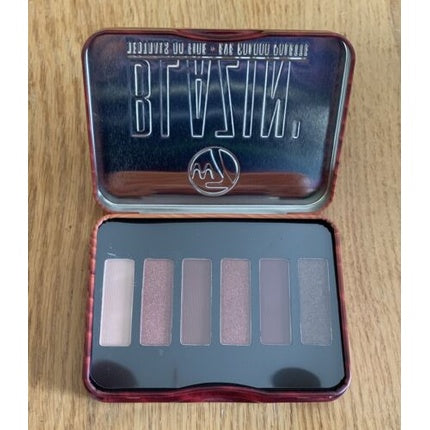 W7 Blazin' Eyeshadow Palette with 6 Shades