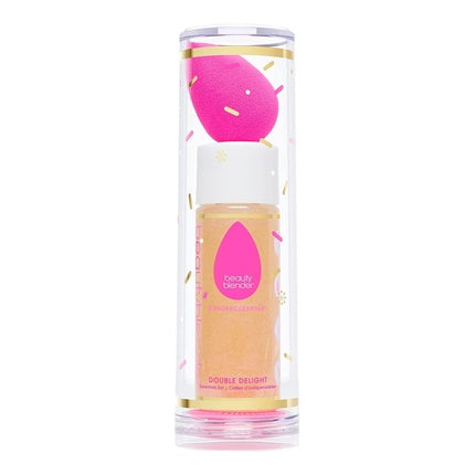 beautyblender Limited Edition Double Delight Blend & Cleanse Set with Original Pink Blender Liquid Blendercleanser and Silicone Scrub Mat Vegan Cruelty Free Made in USA