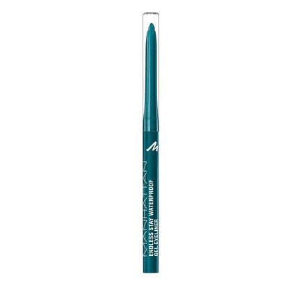 Manhattan Endless Stay Waterproof Gel Eyeliner Green Gel Eyeliner with Glitter and Retractable Tip - Color Emerald Sparkle 005