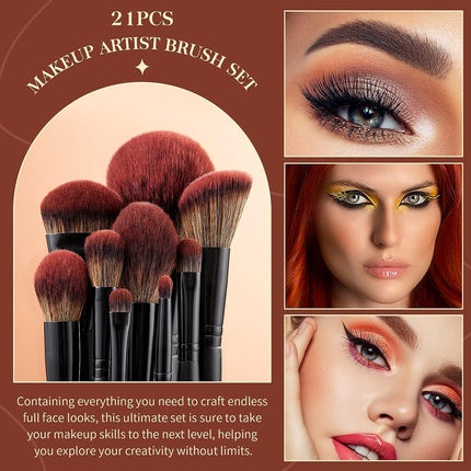 Jessup Make Up Brush Set T271 - 21 Pieces Face Makeup Brushes