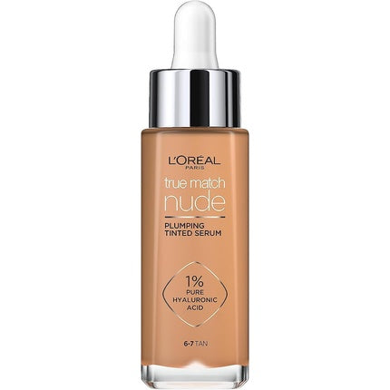 L'Oreal Paris True Match Tinted Serum Foundation with 1% Hyaluronic Acid 30ml Shade 6-7 Tan
