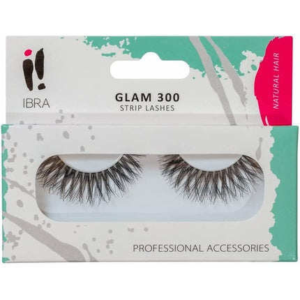 Ibra Glam 300 Black False Eyelashes On Strip