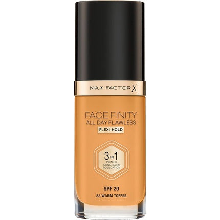 Max Factor Facefinity 3-in-1 All Day Flawless Liquid Foundation SPF 20 30ml - Warm Toffee
