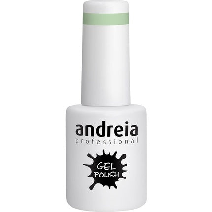 Andreia Semi-Permanent Nail Gel Polish for UV/LED Lamp Intense Shine and 4 weeks Lasting French Manicure Nail Gel Varnish Colour 286 Green Shades of Blue 10.5ml