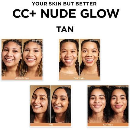 IT Cosmetics Your Skin But Better CC+ and Nude Glow Lightweight Medium Coverage Foundation and Glow Serum Neutral Tan 1g