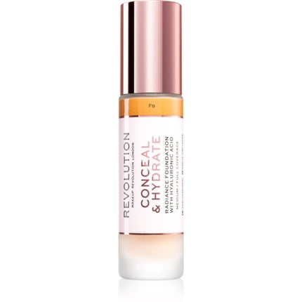 Makeup Revolution Conceal & Hydrate Lightweight Hydrating Foundation - Color: F9, Size: 23 ml