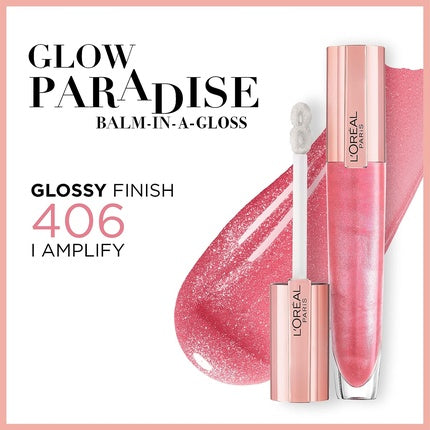 L'Oreal Brilliant Signature Plump In Gloss Lip Gloss 406 Amplify 7ml