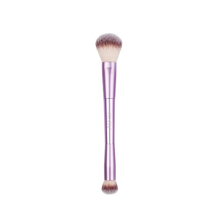Glov Double-Ended Makeup Brush for Face and Eyes - Let it Glow or Stay Matte 2 in 1