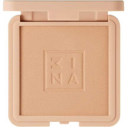 3INA Makeup The Compact Powder 613 Nude Natural Silky Finish Uniform Coverage Comfortable and Luminous Texture Lightweight Mineral Powder Easy to Blend Vegan Cruelty Free