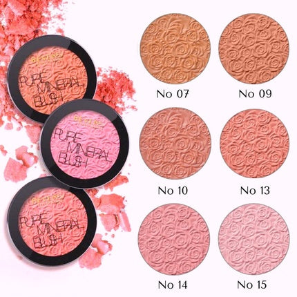 Mineral Pure Blush Silky Compact Powder Beauty Cheeks Perfect Makeup UK