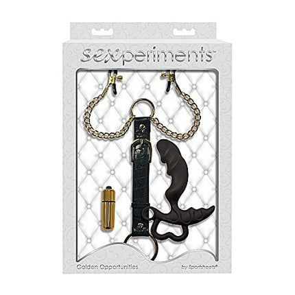 Sportsheets SS51003 Sexperiments Prostate or Vaginal Bondage Set Black/Gold
