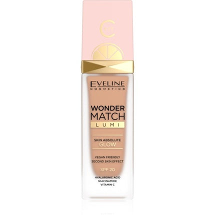 Eveline Cosmetics Wonder Match Liquid Foundation with Hyaluronic Acid and Niacinamide