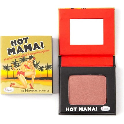 Thebalm Hot Mama! Shadow/Blush Subtle Highlighter Peachy Pink Shade Travel Size