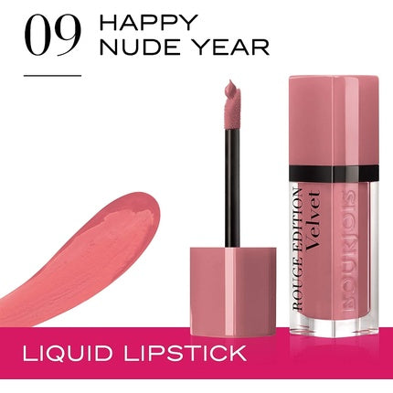 Bourjois Rouge Edition Velvet Lipstick 09 Happy Nude Year 7.7ml