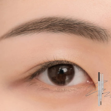Rom&nd HAN ALL SHARP BROW C1 Classic Gray Dual-Sided Fine Tip Shapes Defines Fills Brows Natural Makeup Sharp Tip Applicator K-Cosmetics