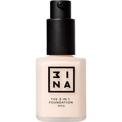 3INA Makeup The 3 in 1 Foundation 208 Ivory SPF15 Matte Finish 30ml