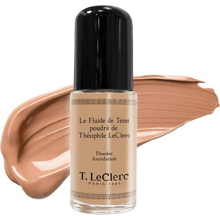 T. LeClerc Powdered Foundation Fluid 05 Matt Amber Beige Vegan Dermatologically Tested