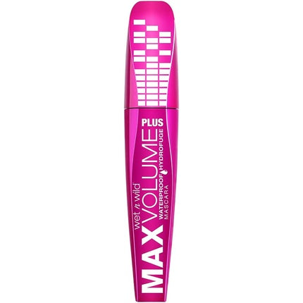 Wet N Wild Max Volume Plus Waterproof Mascara Amp'd Black 1 Piece 30g