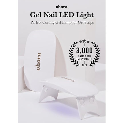 Gel Nail UV Light LED Lamp by Ohora 6W Max 2 Timers Portable Lamp for Curing Gel Nail Art Polish Stickers and Strips Pro Gel Lamp