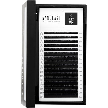 Nanolash Volume Lashes False Lashes for Professional Eyelash Extensions Volume Eyelash Extensions 0.12 C MIX 6-13mm