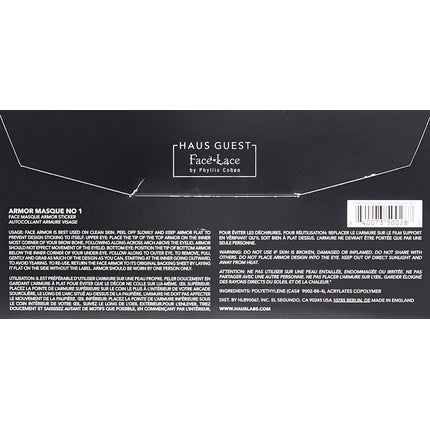 HAUS LABORATORIES By Lady Gaga ARMOR MASQUE NO. 1 Face Mask Sticker Reusable Eye Makeup Vegan Cruelty-Free