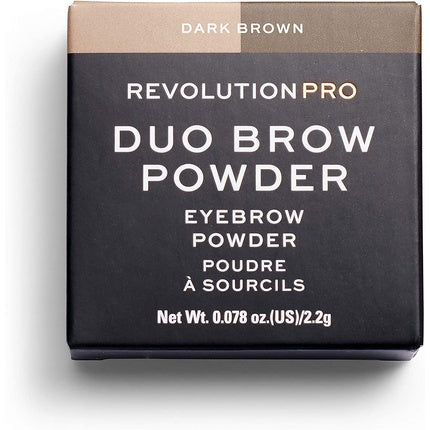 Revolution Pro Duo Eyebrow Brow Powder Dark Brown 2.2g
