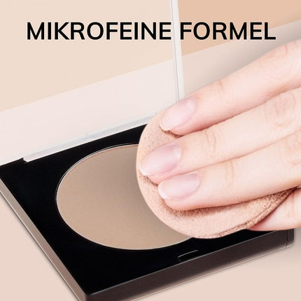 Manhattan Soft Compact Powder Light Compact Powder with Powder Puff for a Matte, Even Complexion Color Chocolate 9