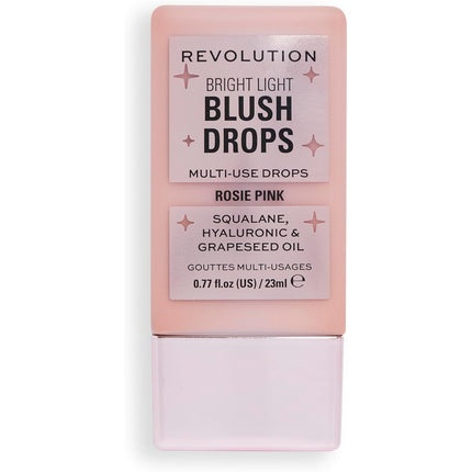 Makeup Revolution Bright Light Blush Drops with Hyaluronic Acid Radiant Finish Pink Rosie 23ml