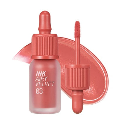 Peripera Ink Airy Velvet Lip Tint Liquid Lip 0.14 fl oz 003 Cartoon Coral