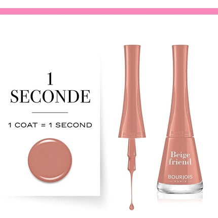 Bourjois 1 Seconde Nail Enamel 04 Beige Friend 9ml
